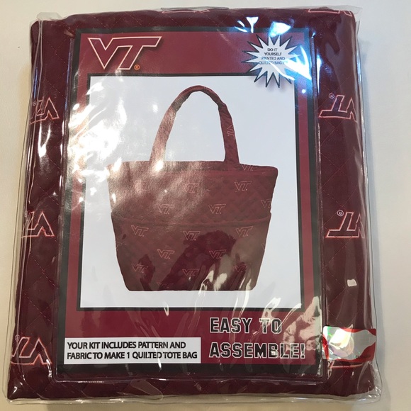 Unbranded Other - VIRGINIA TECH QUILTED TOTE BAG PATTERN KIT